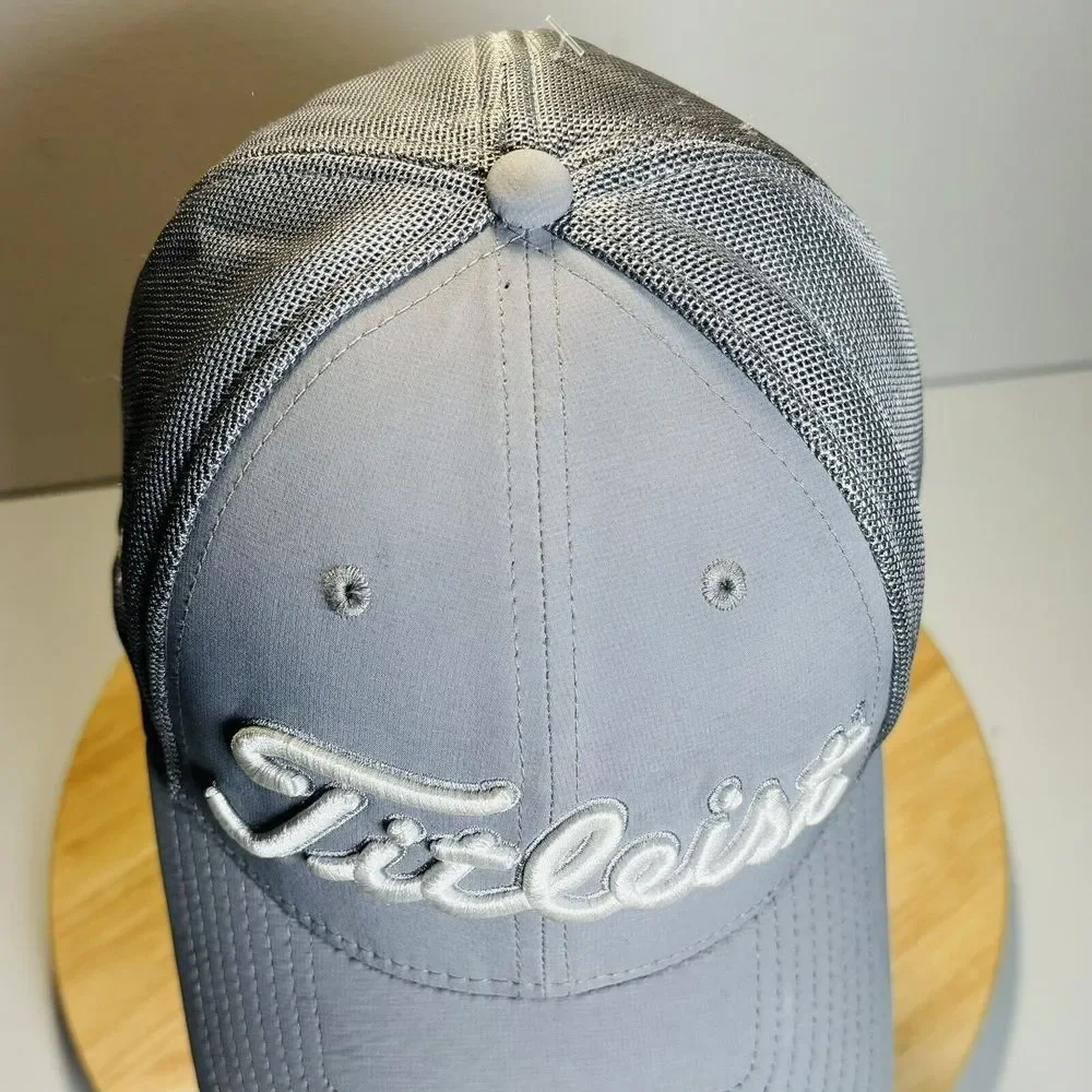 Titleist Pro VI Tour‎ Hat Cap Mens Size M/L White Blue FJ Footjoy Golf Pro V1